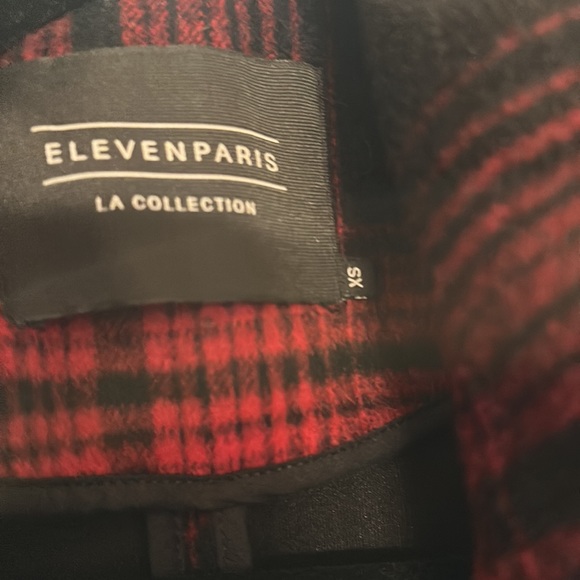 Eleven Paris Red and Black Plaid Coat XS - Picture 3 of 4